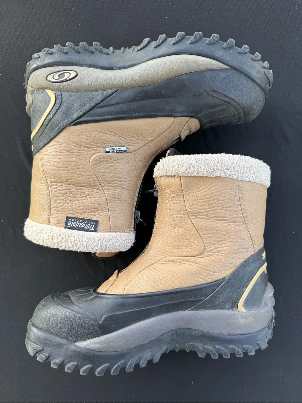 Salomon Women’s Winter 7.5 Winter Gear Boots Vintage Water Resistant Snow Boots.